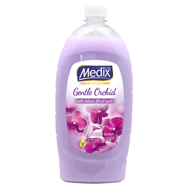 ---Течен крем сапун за ръце с помпа Medix CREAM COLLECTION Gentle Orchid 800 ml