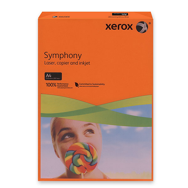 ---Цветна хартия Xerox Оранжев A4 500 л. 80 g/m2 Наситен