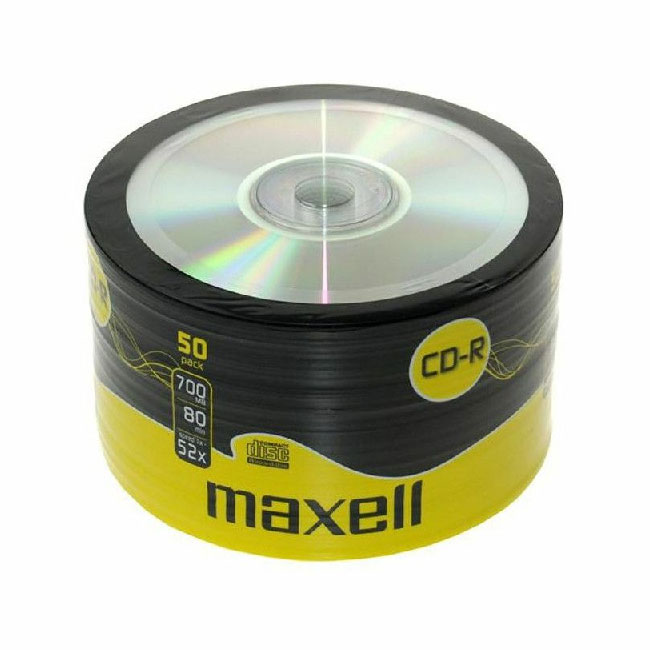 ---CD-R80 Maxell, 700MB, 52X, 50 бр.