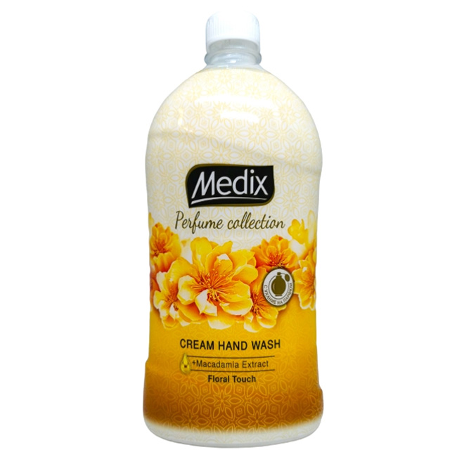 ---Течен крем сапун за ръце пълнител Medix PERFUME COLLECTION Floral Touch 800 ml