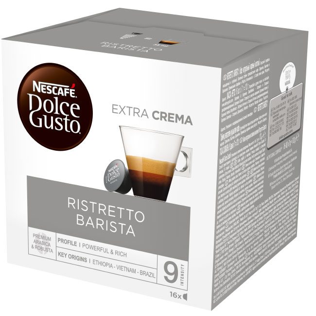 ---Кафе капсули Nescafe Dolce Gusto Ristretto Barista 16 бр.
