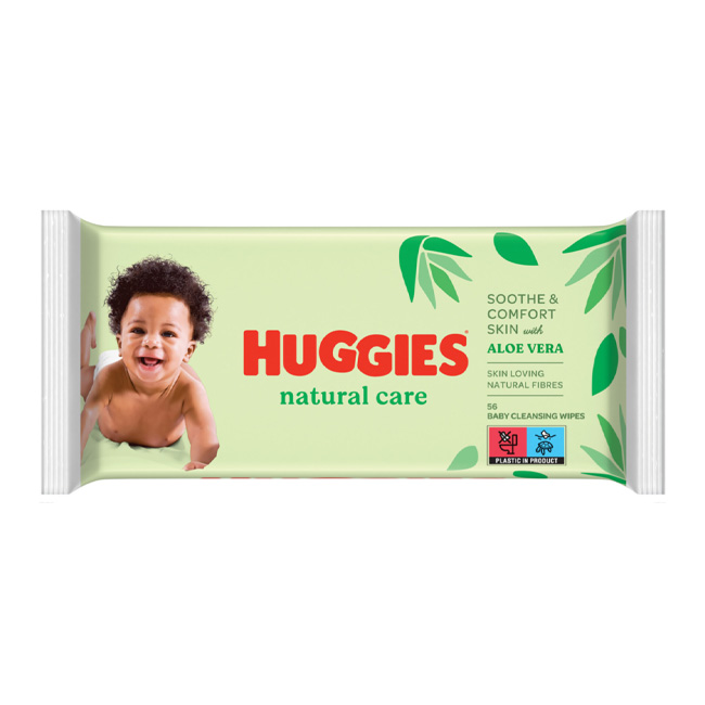 Мокри кърпи Huggies Natural care 56 бр. Домакински гъби и кърпи