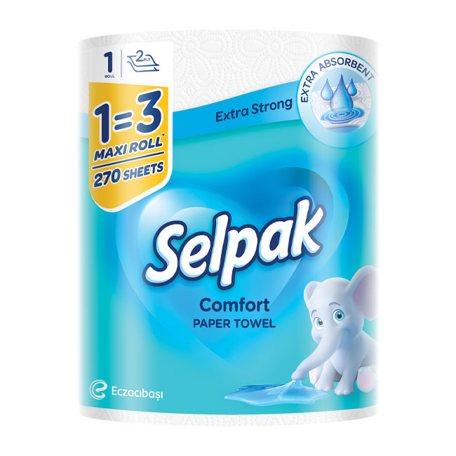 --------Кухненска ролка Selpak Комфорт Макси 1=3, 1 бр