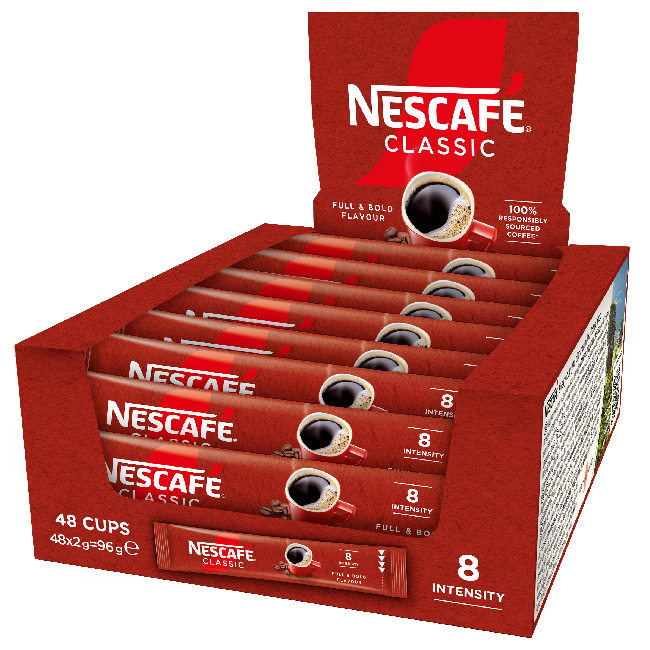 ---Разтворимо нескафе Nescafe Classic, 2 g дозички
