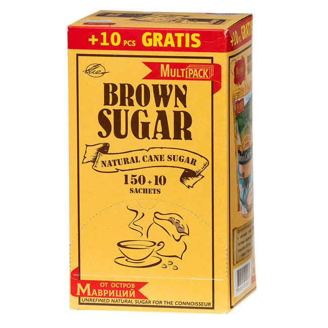 ---Кафява захар Multipack 4 g 150 бр.