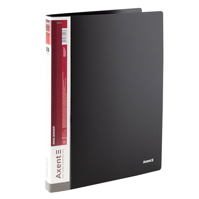 ---Папка 2 ринга Axent  А4 2.5 cm Черен