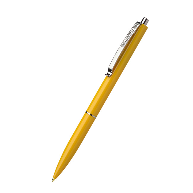---Автоматична химикалка Schneider K15 Жълто тяло, синьопишеща