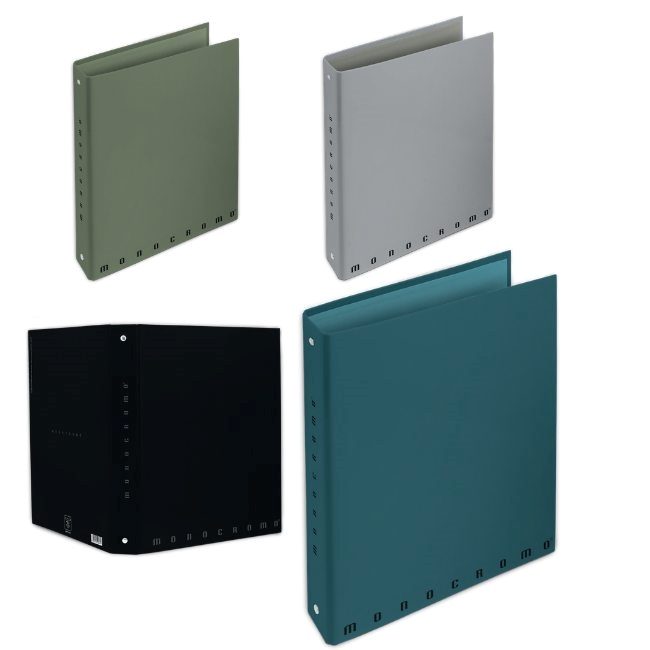 Класьор 4 ринга Pigna Monocromo Plus А4, 3 cm