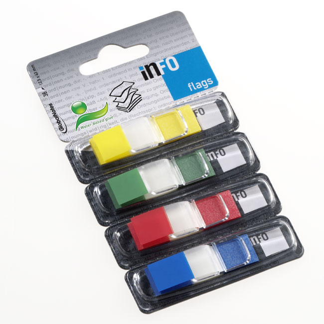 ---Лепящи индекси Info Notes PET 12,5x43mm 4x36 л.