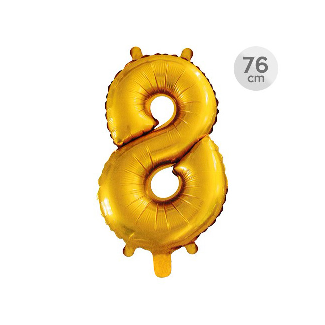Балони Junior за рожден ден 76 cm- Цифра 8