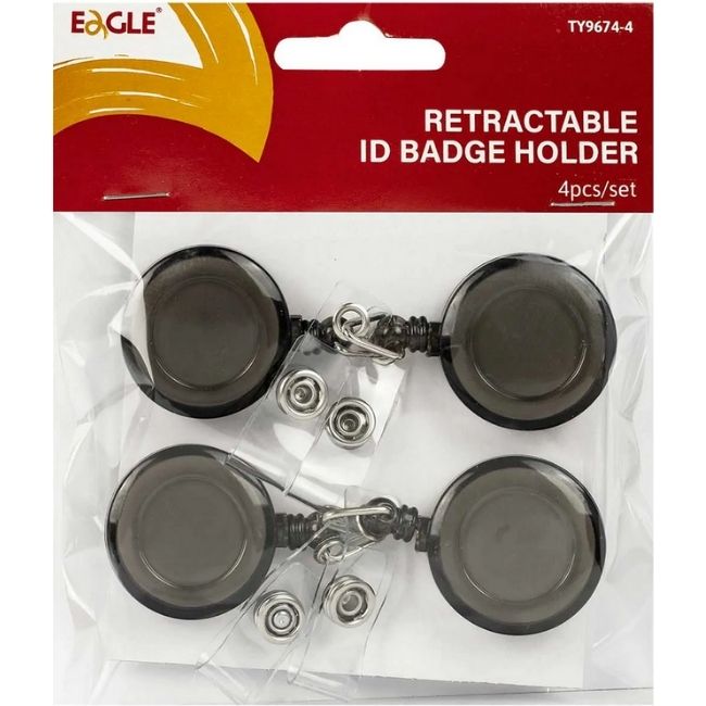 Ролетка за бадж EAGLE TY9674 Черен 4бр. в опаковка
