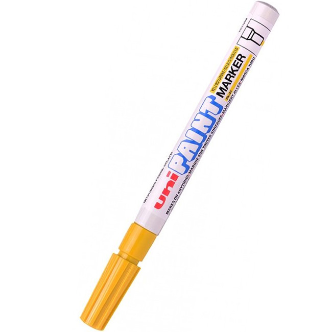 ---Paint маркер Uni PX-21 объл връх Жълт
