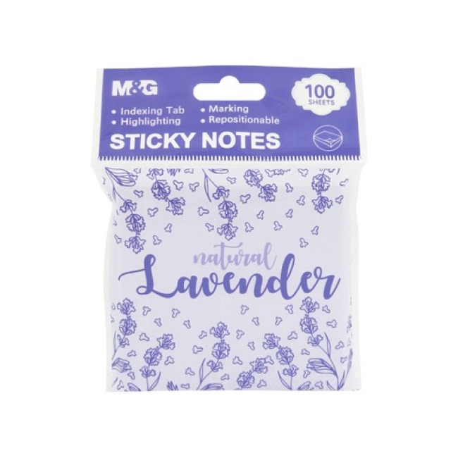 Самоз лист M&G Lavender 76x76mm 100л.