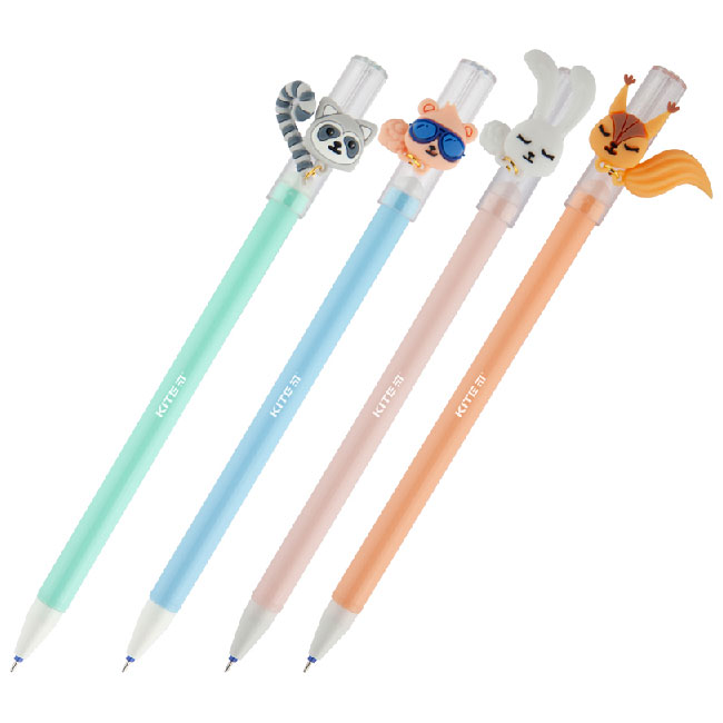 Химикалка Kite Funny tails  0.5 mm Син