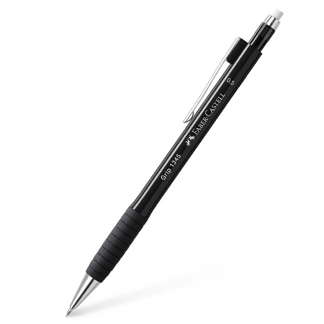 Автоматичен молив Faber-Castell Grip 1345 Черен
