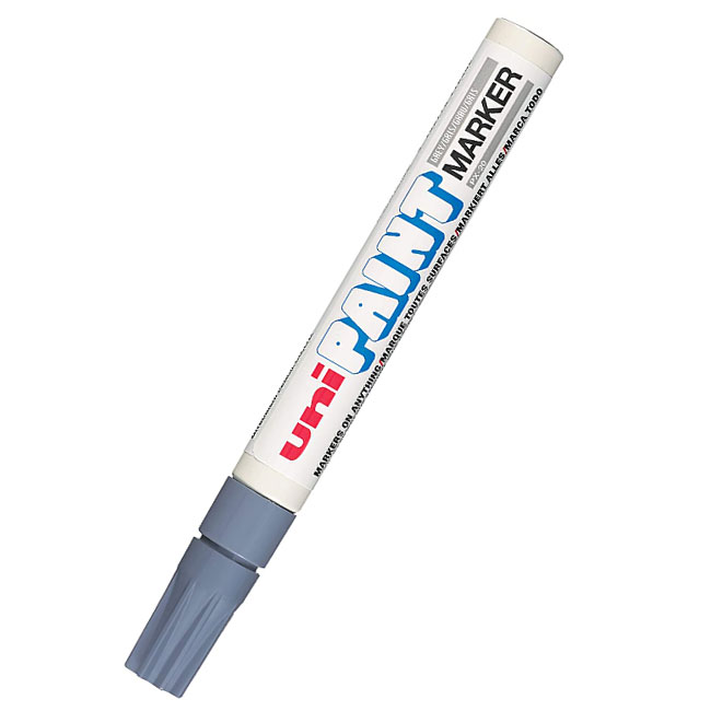 ---Paint маркер Uni PX-20 Объл връх Сив
