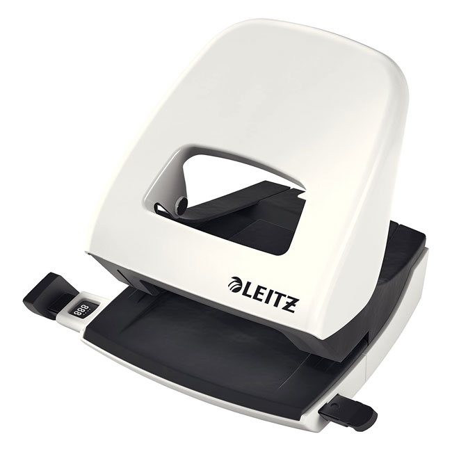 ---Перфоратор Leitz NeXXt WOW Бял металик
