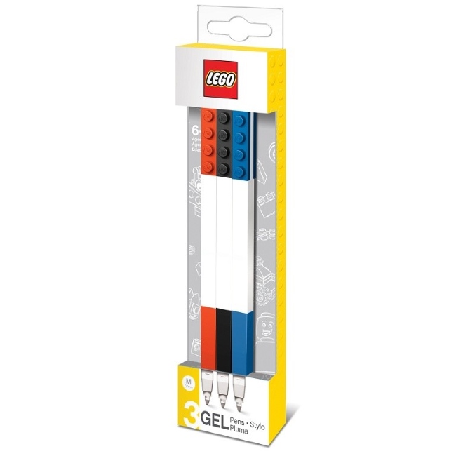 Химикалка LEGO гел 0,7mm 3 цвята