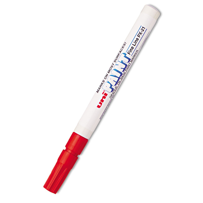 ---Paint маркер Uni PX-21 Объл връх Червен