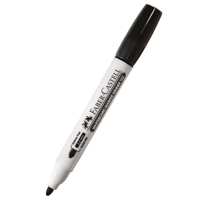 Маркер за бяла дъска Faber-Castell Winner W20 Объл връх Черен