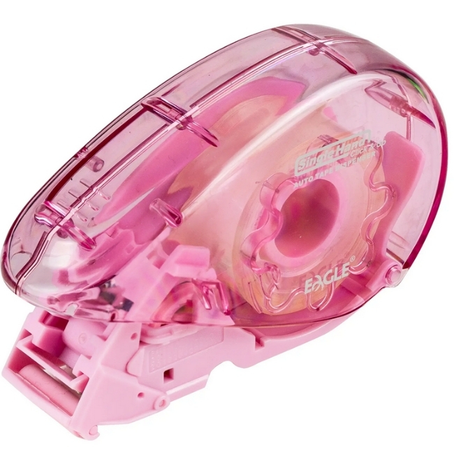 Лепяща лента диспенсър Eagle T5190B P розов