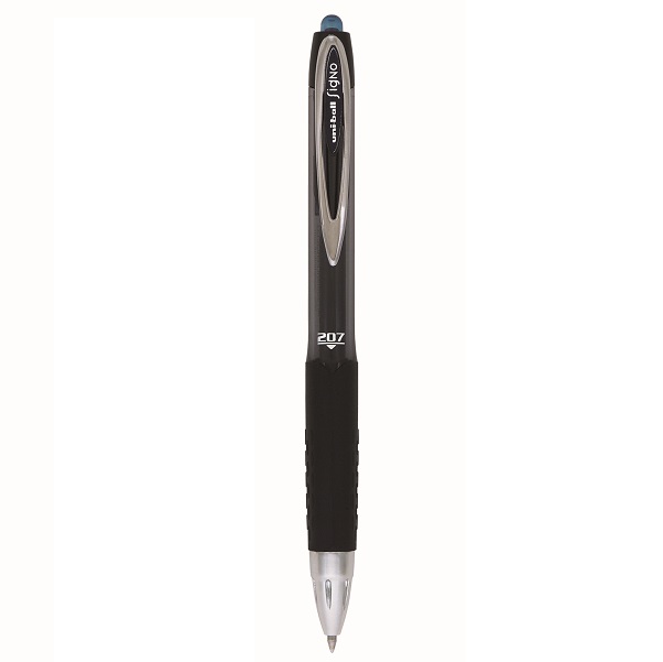 ---Автоматичен гел ролер UNI SIGNO UMN-207 RT 0.7 mm Черно-син