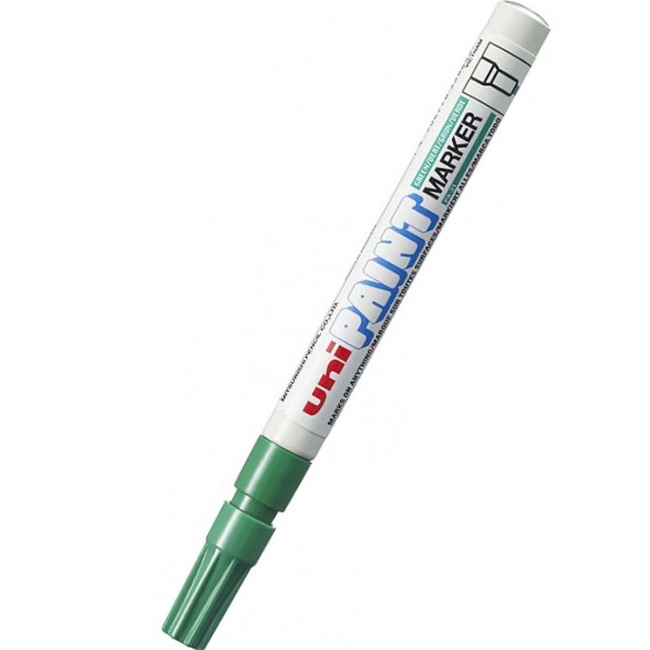 ---Paint маркер Uni PX-21 Объл връх Зелен