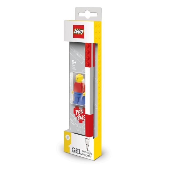 Химикалка LEGO гел с минифигурка 0,7mm  Червен