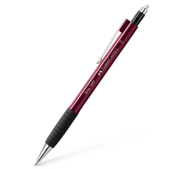Автоматичен молив Faber-Castell Grip 1347 Бордо