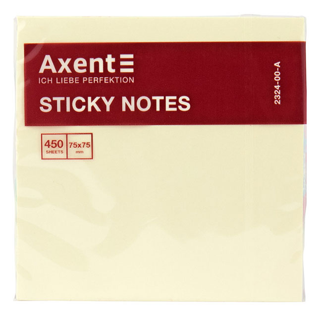 ---Самозалепващи листчета Axent Пастел 75х75 mm 450 л.