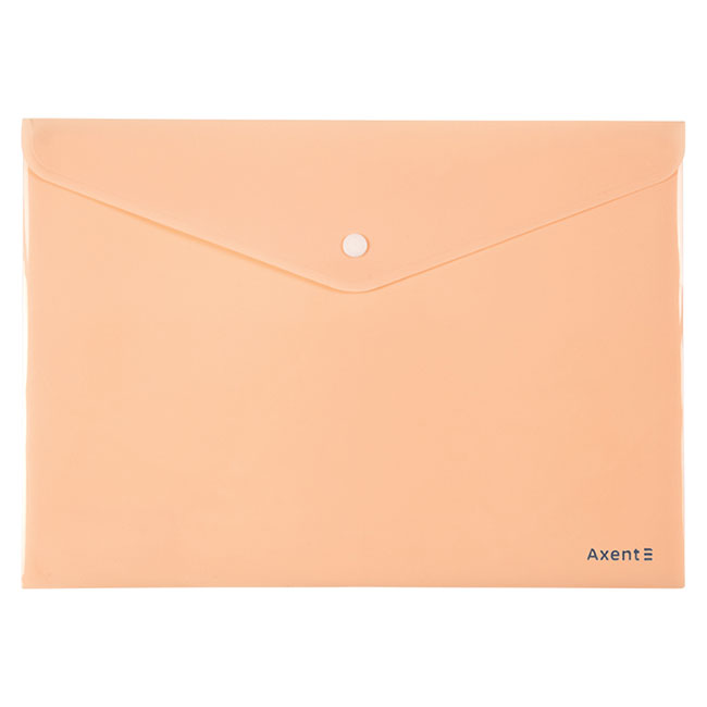 ---Папка джоб с копче Axent А4+ Pastelini Оранжев
