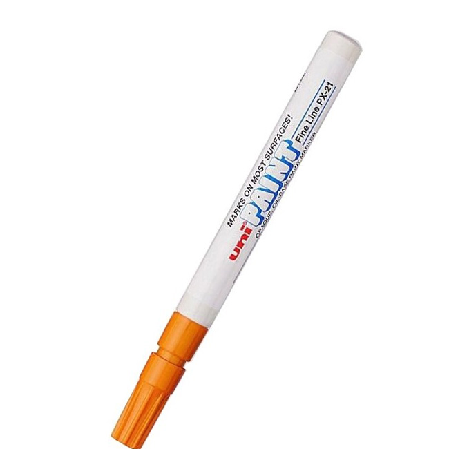 ---Paint маркер Uni PX-21 Объл връх Оранжев