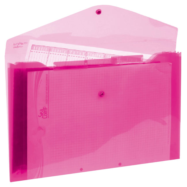 ---Папка с копче и разделители Karton Electra Розов