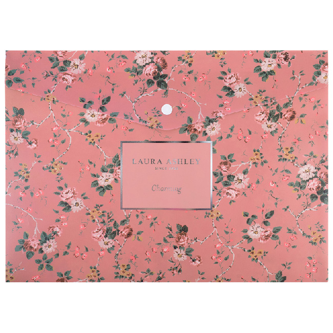 ---Папка джоб с копче Axent А4+ Laura Ashley Charming