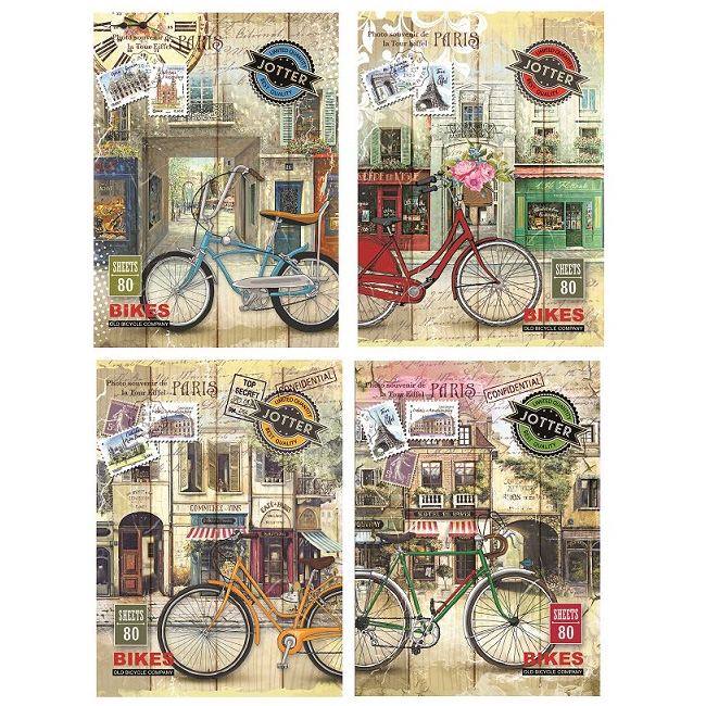 Тетрадка Bikes А5 80 л гъвкава корица, ред