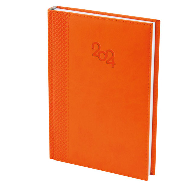 ---Календар бележник с дати термо с кант 14х20 cm, 168 листа Оранж