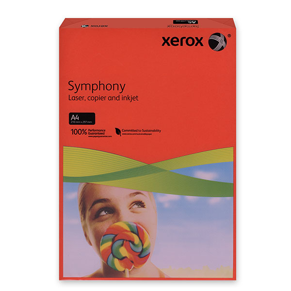 Цветна хартия Xerox Тъмночервен A4 500 л. 80 g/m Наситен