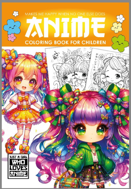 Книжка оцветяване Anime Chibi A4 8л. 7510