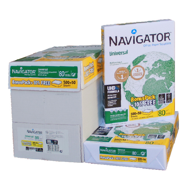 ---Хартия Navigator Universal + 10% FREE A4 550 л. 80 g/m2