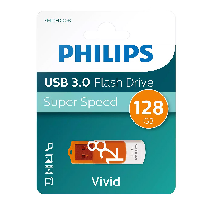 ---Флаш памет Philips Vivid USB 3.0 128 GB