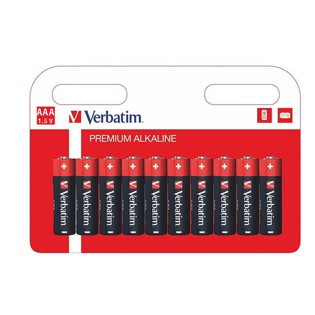 ---Батерия Verbatim алкална AAA, LR3, 10 броя