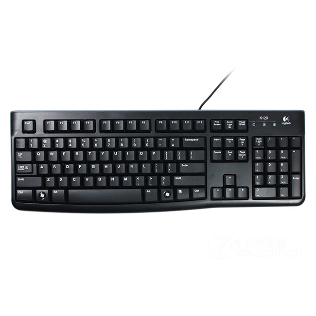 Клавиатура с кабел Logitech K120 USB Черен