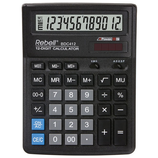 ---Настолен калкулатор Rebell BDC412