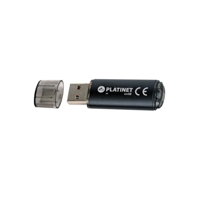 Флаш памет Platinet X-Depo USB 2.0 64 GB Черна