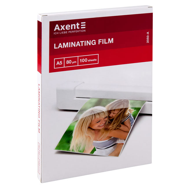 --------Фолио за ламиниране Axent A5 (154x216 mm) 80микр
