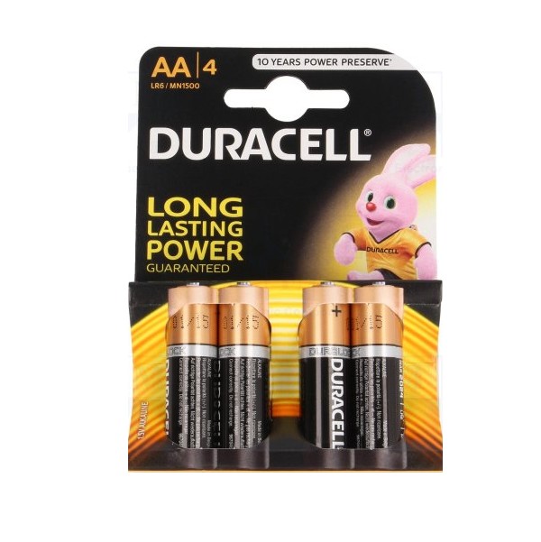 --------Батерия Duracell 1.5V LR6/AA 4 бр.
