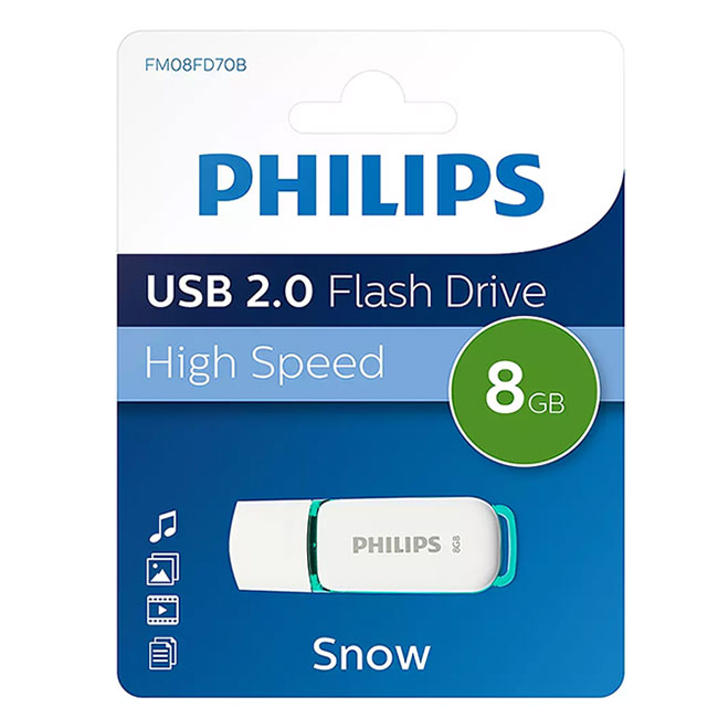 --------Флаш памет Philips Snow USB 2.0 8 GB